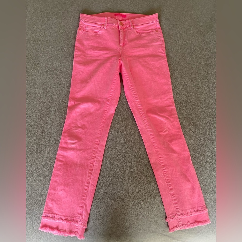 Lilly Pulitzer Nolynn High Rise Pelican Pink Jeans!